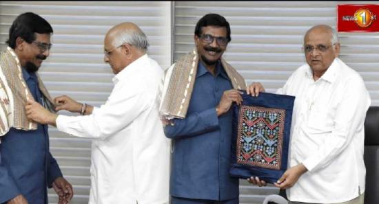 டில்வின் சில்வா - குஜராத் முதலமைச்சர் சந்திப்பு